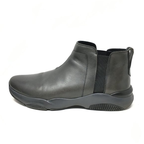 Men\'s Salvatore Ferragamo Pull On Chelsea Boots Shoes Size 9.5 Gray Leather main image 5